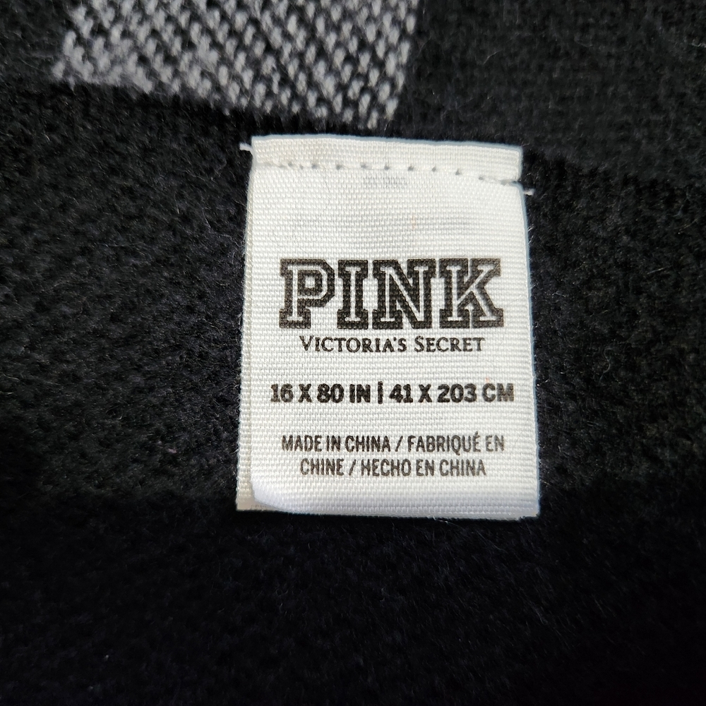 PINK Victoria’s Secret Reversible Scarf Logo Dog - Picture 2 of 5